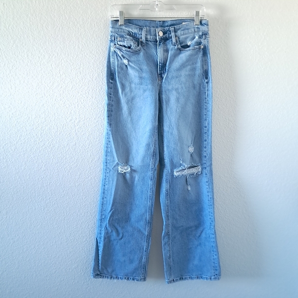 AYR The Secret Sauce Jeans Loose Straight Leg Distressed Stretch